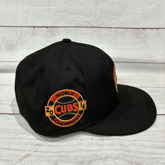 Chicago CUBS Mlb New Era 59fifty Hat SZ 7 1/8 Lids Halloween Trick Or Treat - Picture 2 of 7